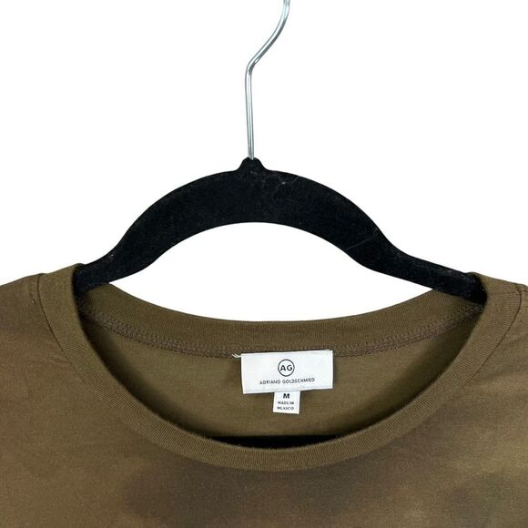 AG Adriano Goldschmied Womens Maxi Dress Tie Dye Green Stretch Pockets Sz M - Picture 3 of 5